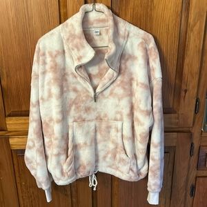 Large pink/white old navy cute warm sweater